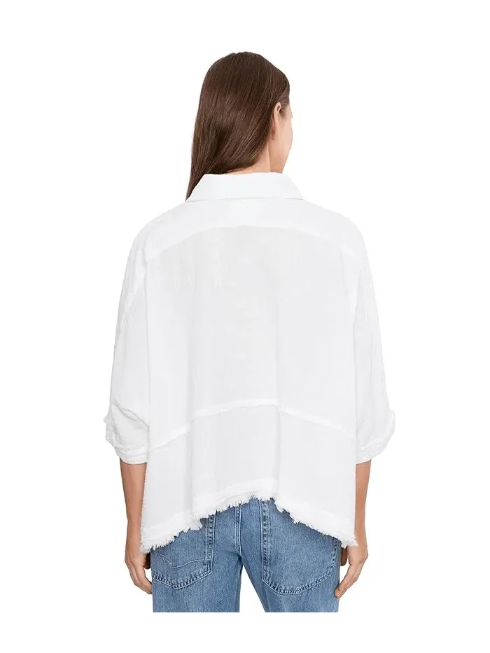 Топ с воротником Happy Days Free People — изображение 4 из 5, слоновая кость