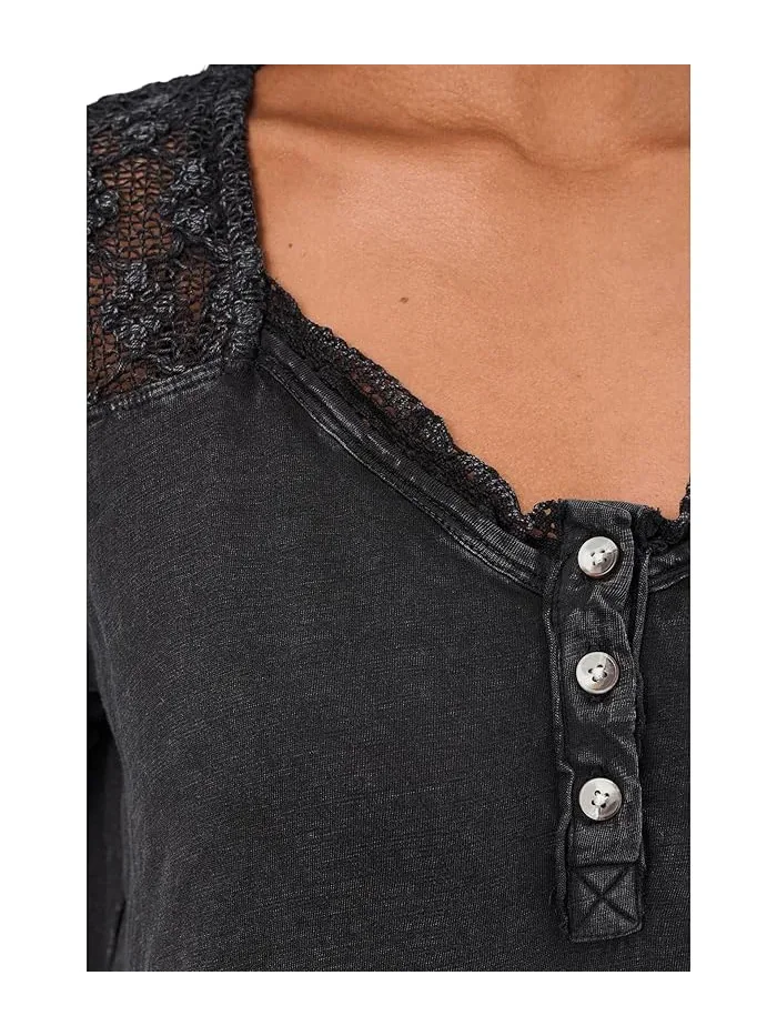 Хенли Free People Heirloom Henley — изображение 5 из 5, черный