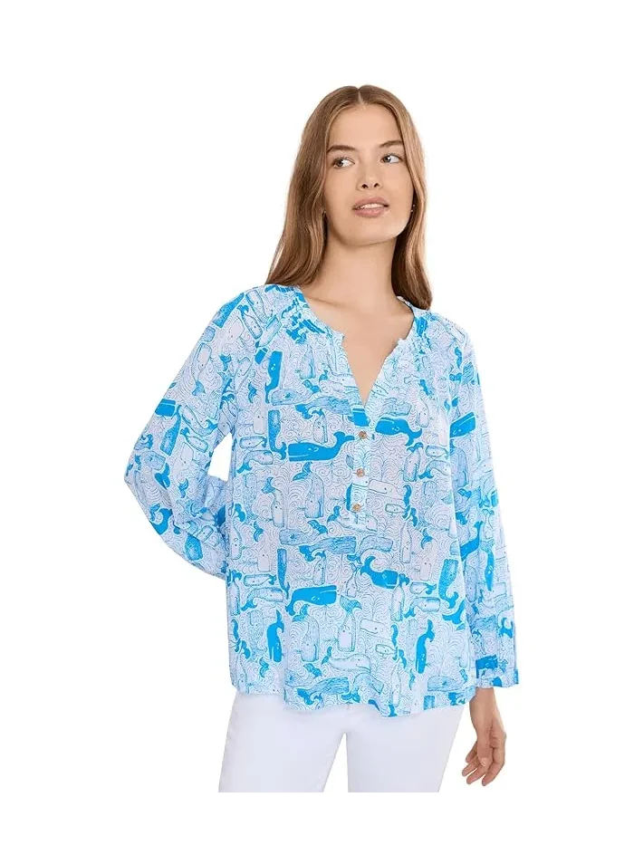 Топ с вырезом каре Andria Lilly Pulitzer