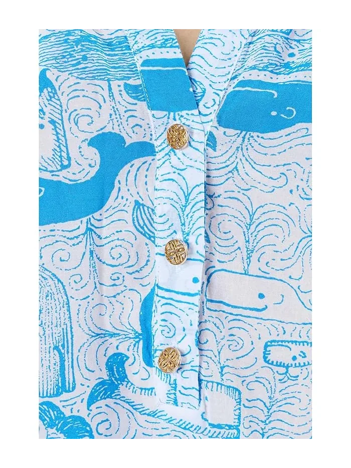 Топ с вырезом каре Andria Lilly Pulitzer — изображение 5 из 5, синий