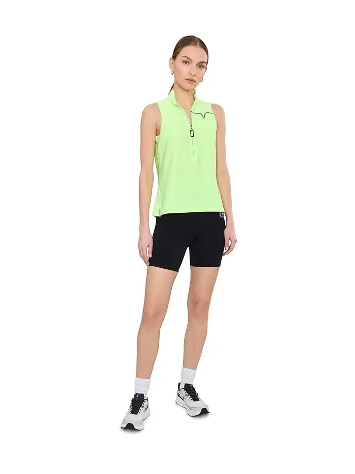 Топ без рукавов приталенный Ottoman Solid Sleeveless Jamie Sadock — изображение 2 из 5, синий