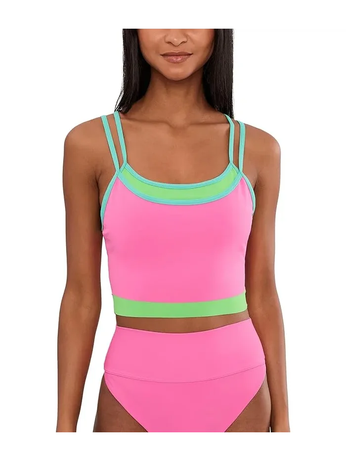Топ Vinny Strawberry Ice Colorblock, Beach Riot