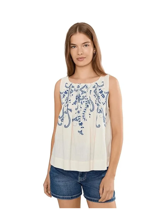 Топ sleeveless boat neck woven Liverpool Los Angeles