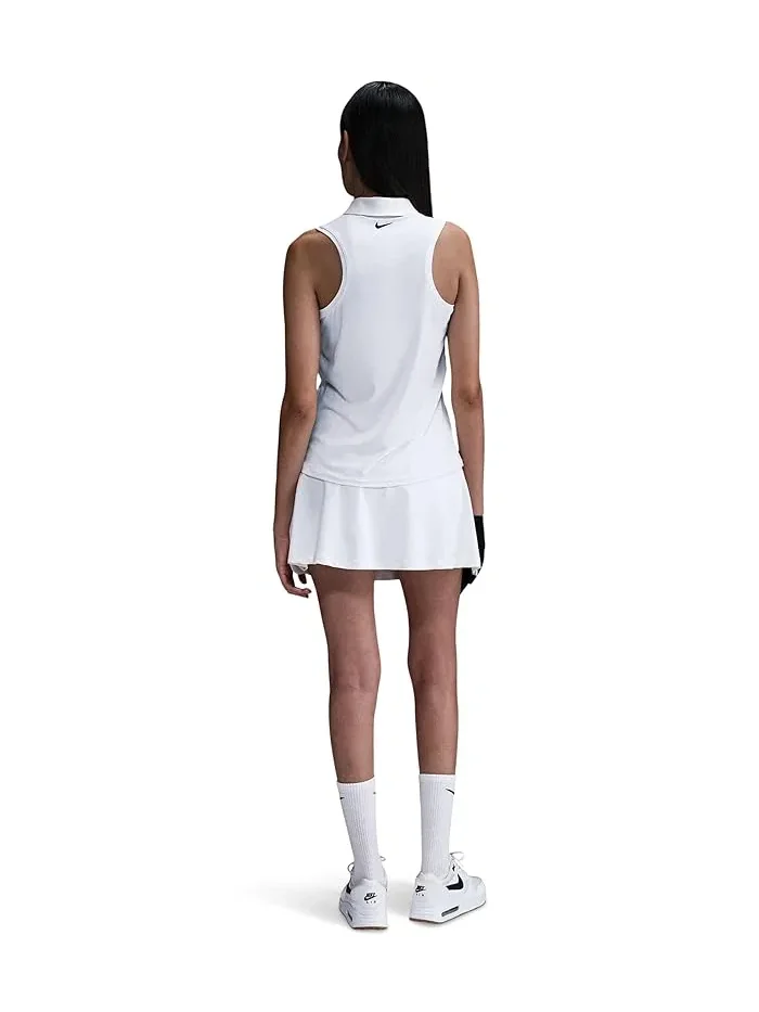 Пиклбол ракетка Nike Victory Dri-FIT Sleeveless Polo — изображение 2 из 4, белый/черный