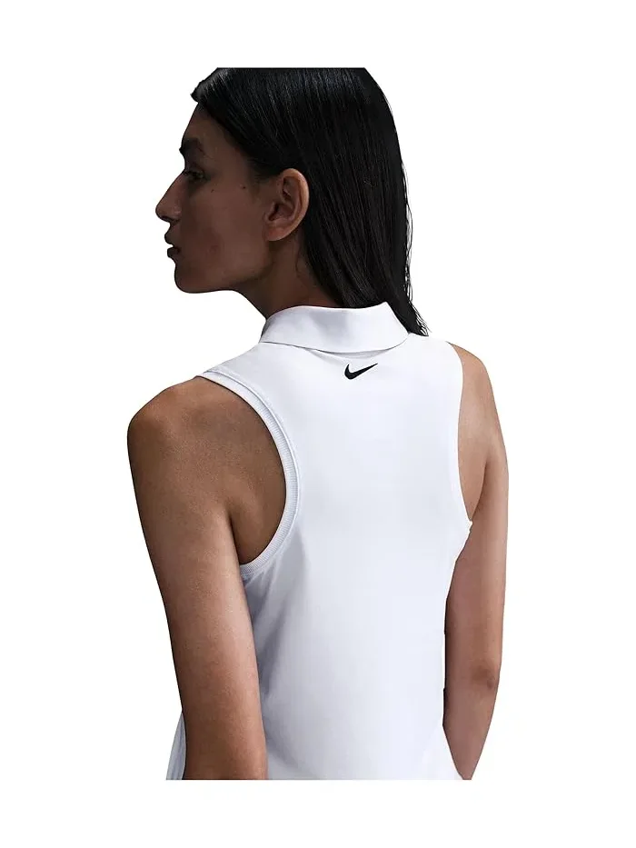 Пиклбол ракетка Nike Victory Dri-FIT Sleeveless Polo — изображение 4 из 4, белый/черный
