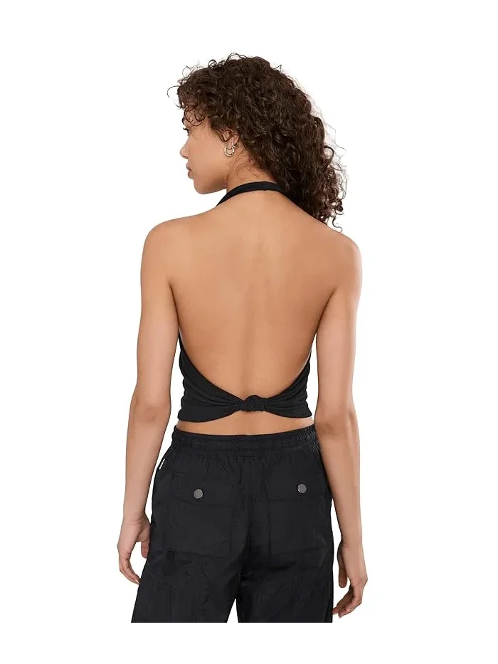 Топ Round Two Pique Low Back Free People — изображение 4 из 5, черный