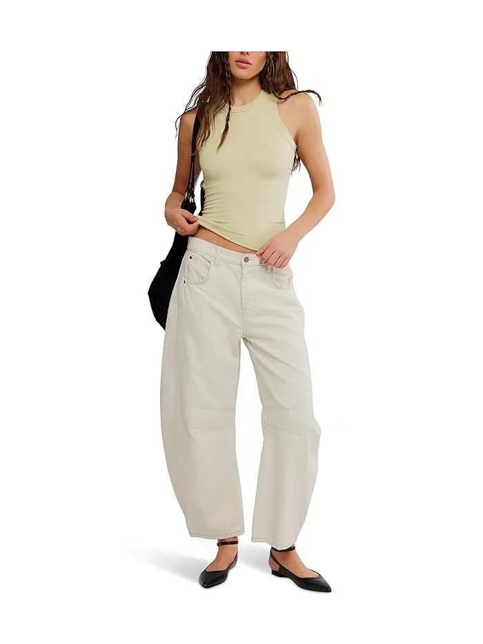 Топ So Soft Seamless Modal Stripe Free People — изображение 2 из 5, желтый
