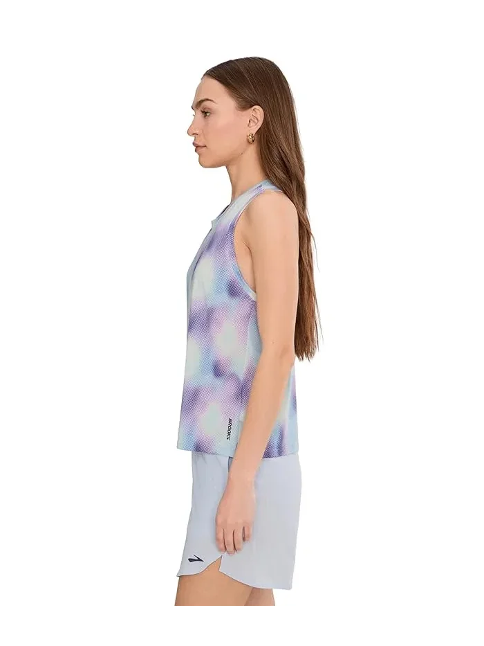 Топ для бега Dash Tank Printed Brooks, Euphoryc Halogen — изображение 3 из 5, эйфорический галоген