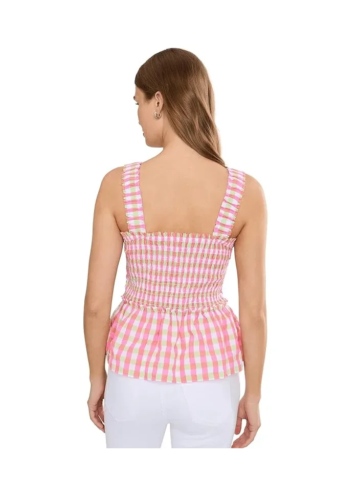 Топ с декоративной сборкой Hadly Lilly Pulitzer — изображение 4 из 5, розовый