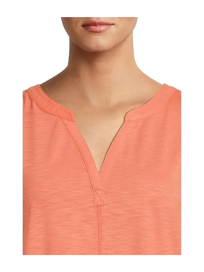 Топ Streamside Tank Top Split-Neck L.L.Bean — изображение 4 из 5, оранжевый