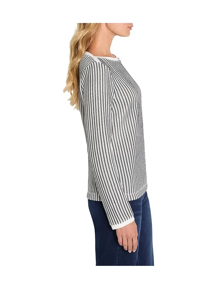 Топ Zigzag Knit NIC+ZOE — изображение 3 из 4, индиго мульти