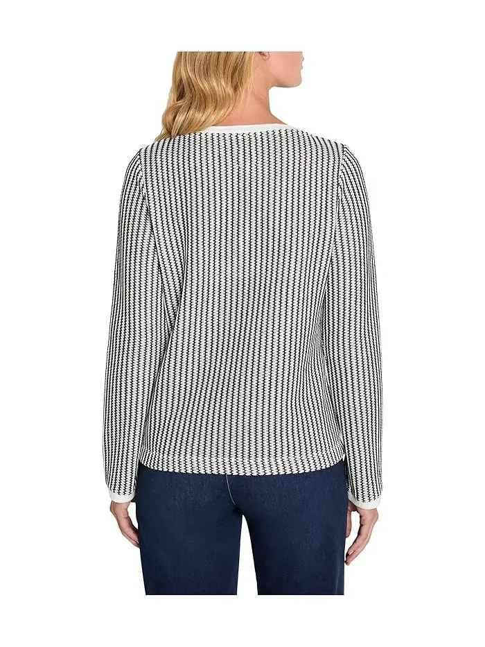 Топ Zigzag Knit NIC+ZOE — изображение 4 из 4, индиго мульти
