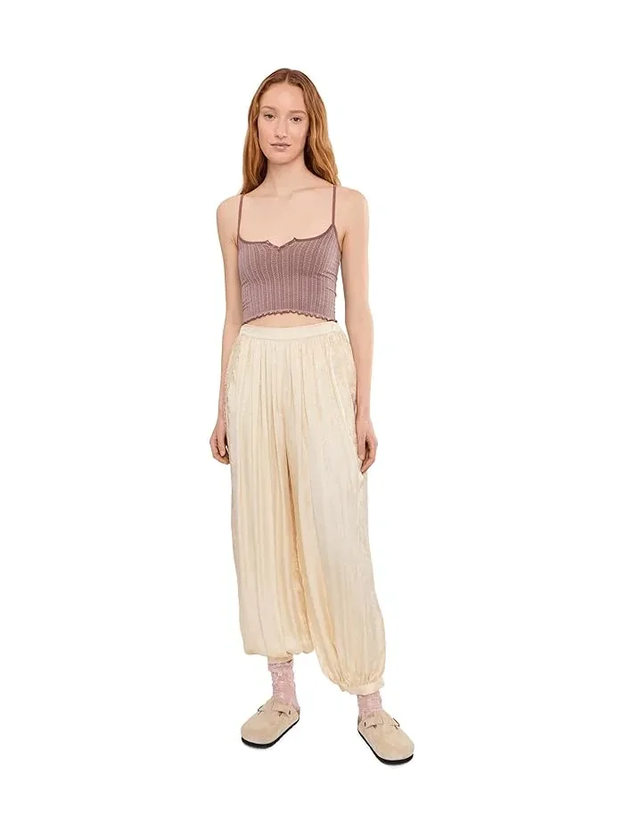 Топ Free People Snap Into It Henley Crop — изображение 2 из 5, фиолетовый