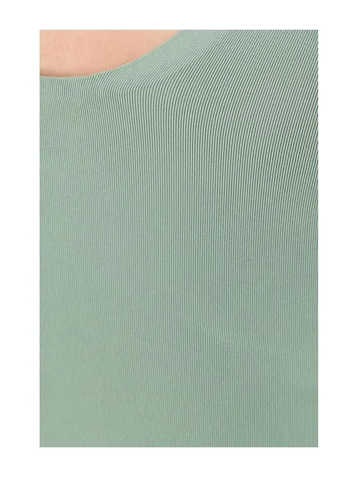 Топ с глубоким вырезом Round Two Skinny Strap Free People — изображение 5 из 5, лесной зеленый