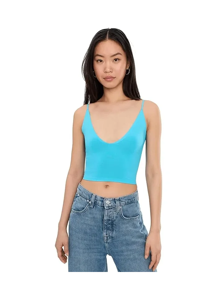 Топ с глубоким V-вырезом Round Two Skinny Strap Free People