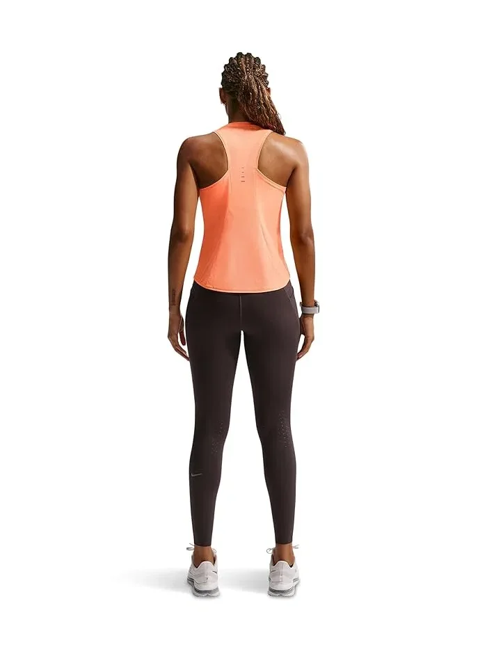Топ для бега Swift Dri-FIT Nike — изображение 2 из 5, оранжевый/серебристый