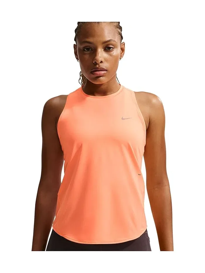 Топ для бега Swift Dri-FIT Nike — изображение 4 из 5, оранжевый/серебристый