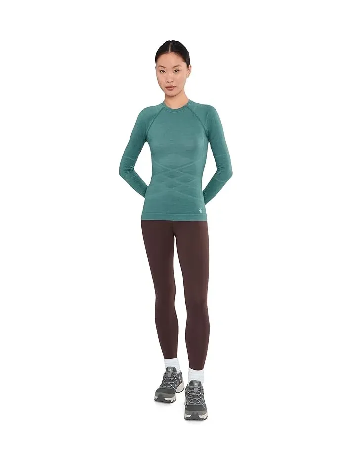 Базовый слой Intraknit All-Season Merino Base Layer Crew Smartwool — изображение 2 из 5, голубой