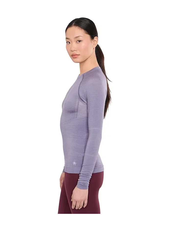 Базовый слой Smartwool Intraknit All-Season Merino Base Layer Crew — изображение 3 из 5, фиолетовый
