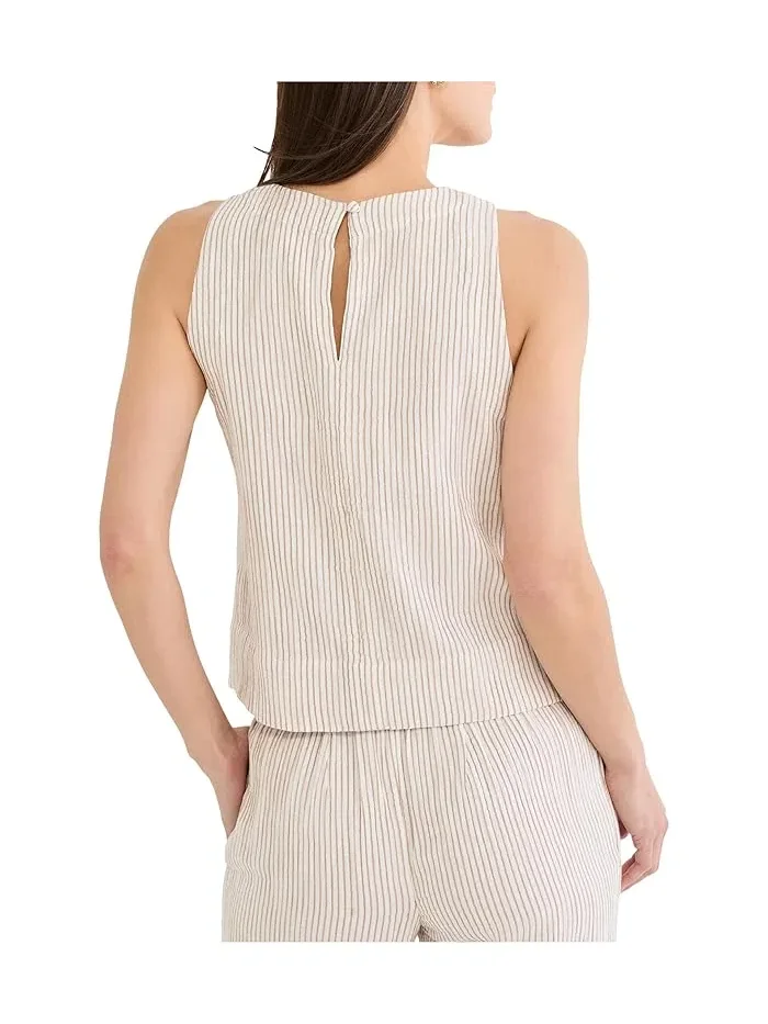 Топ Pinstripe Gauze Pop On Tank NIC+ZOE — изображение 4 из 4, мульти