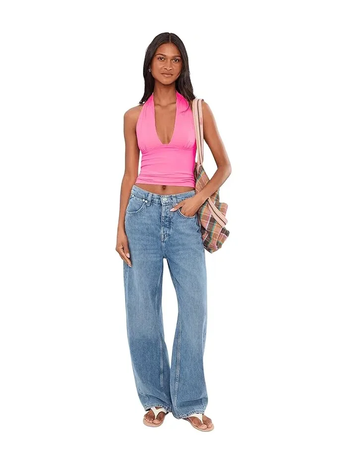 Топ Round Two Halter Free People, Festival Flower — изображение 2 из 5, цветок фестиваля