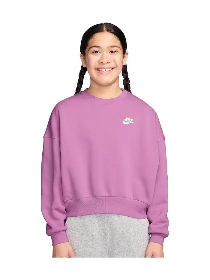 Толстовка флисовая свободный крой Sportswear Club Nike Kids