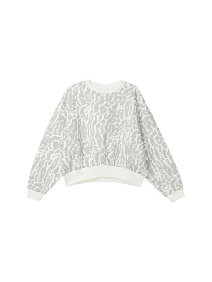 Толстовка с камуфляжным принтом Sportswear Club Fleece Boxy Nike Kids