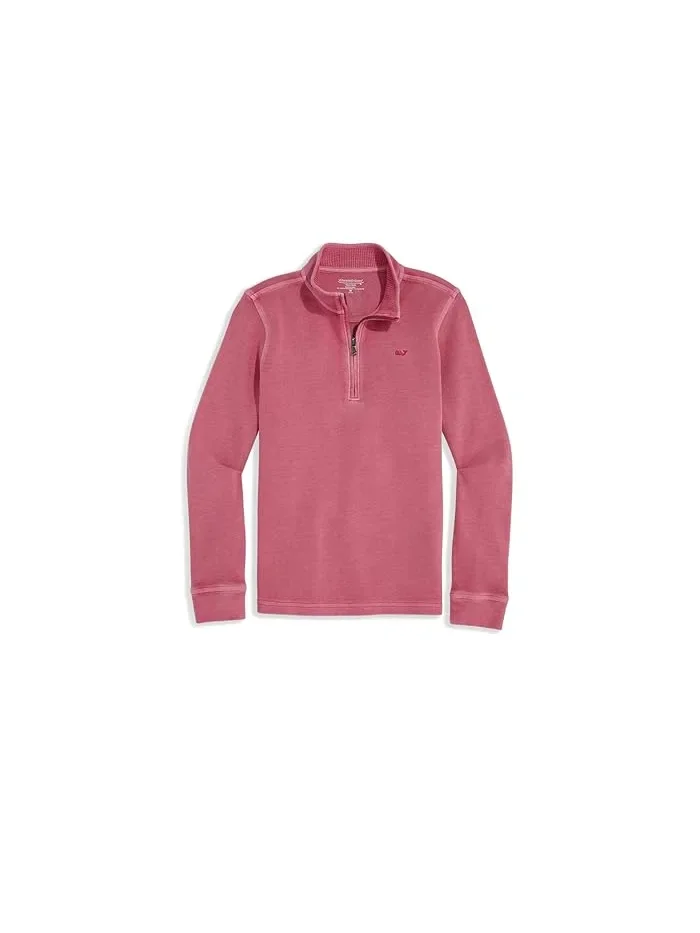 Худи с четверть-застежкой Coastline Garment Dye Q-Zip Vineyard Vines Kids