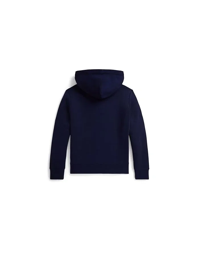 Худи флисовое Triple-Pony Polo Ralph Lauren Kids — изображение 2 из 2, темно-синий