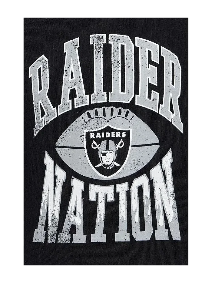 Худи NFL Las Vegas Raiders Hot Route Raglan Junk Food Clothing Kids — изображение 3 из 3, черный