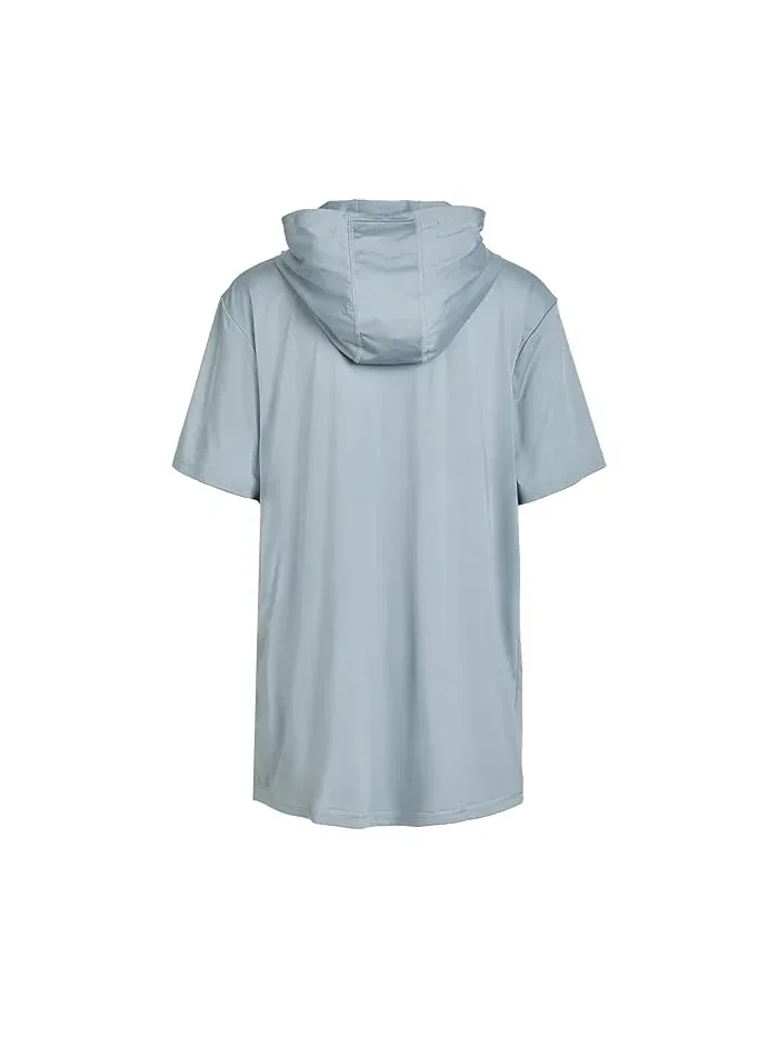 Худи Utility Lightweight Short Sleeve Hoodie Under Armour Kids — изображение 2 из 3, серый/белый