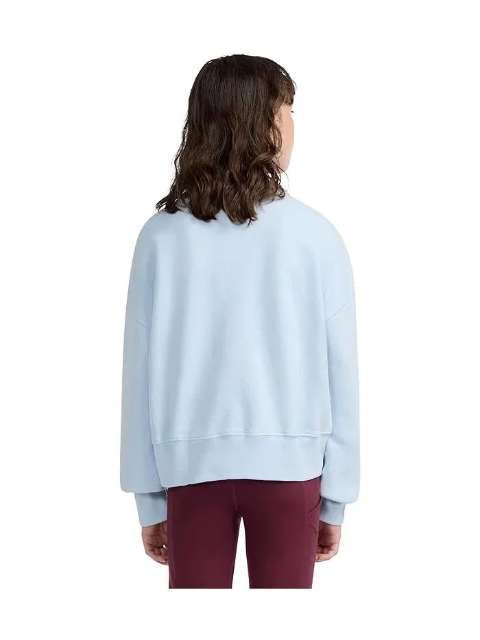 Худи Abercrombie Kids Rose Bouquet Crew — изображение 2 из 3, голубой