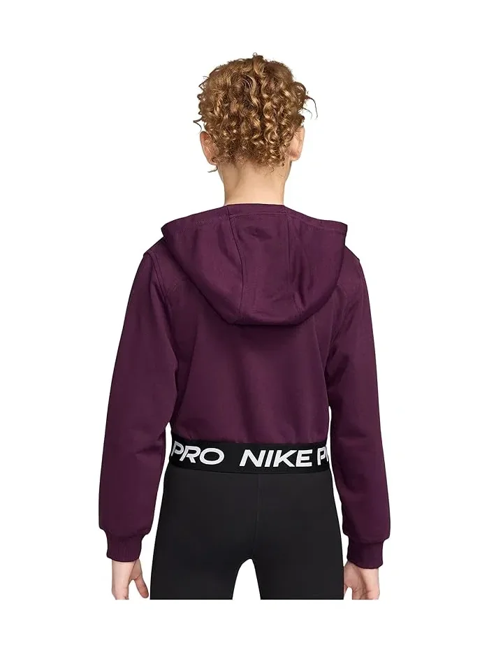 Худи Nike Kids Pro Fleece Dri-FIT Full-Zip — изображение 2 из 3, бордо