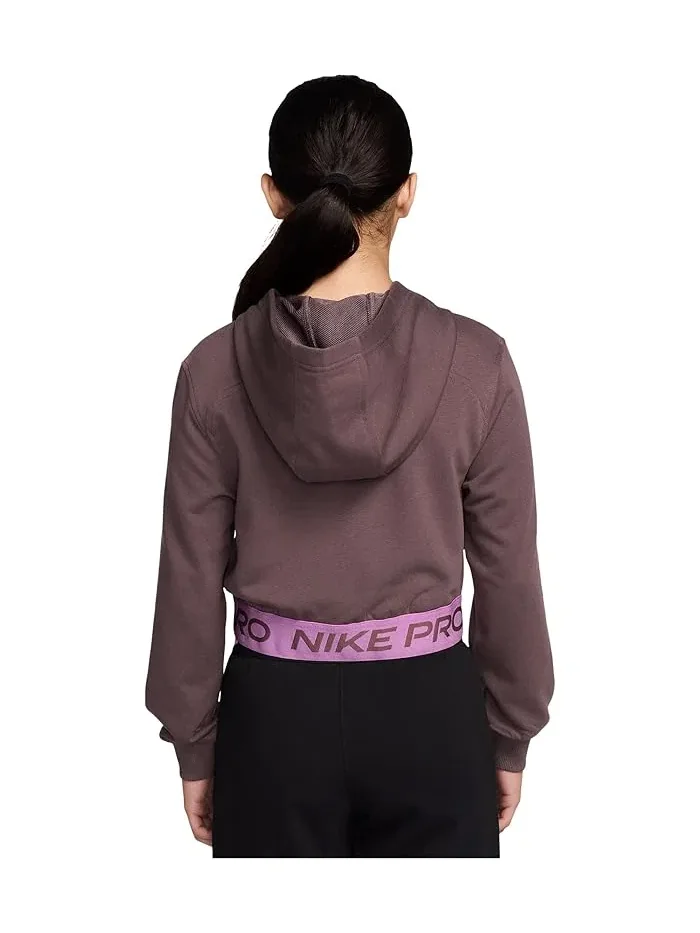 Худи Nike Kids Pro Fleece Dri-FIT Full-Zip — изображение 2 из 3, светлый/белый
