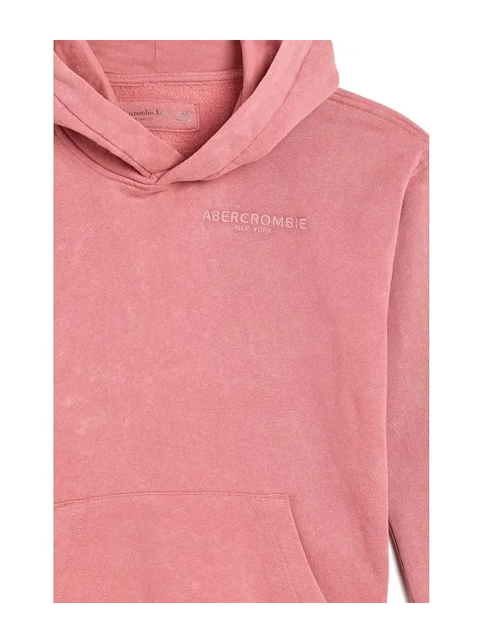 Худи Sunfaded Pullover Hoodie abercrombie kids — изображение 3 из 3, розовый