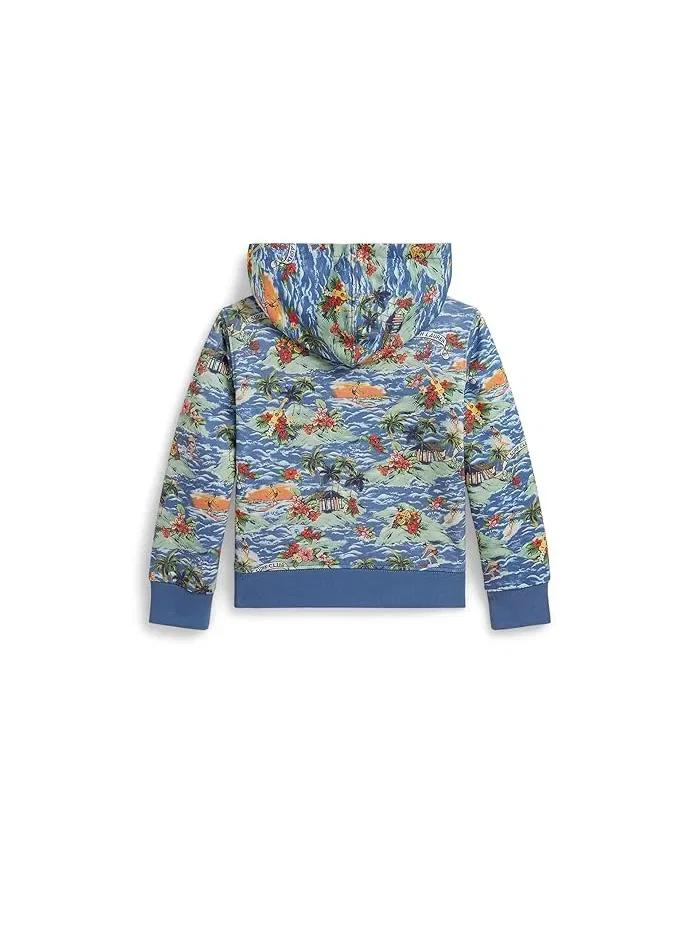 Худи с тропическим принтом French Terry Polo Ralph Lauren Kids, RL Surf Club — изображение 2 из 2, мульти