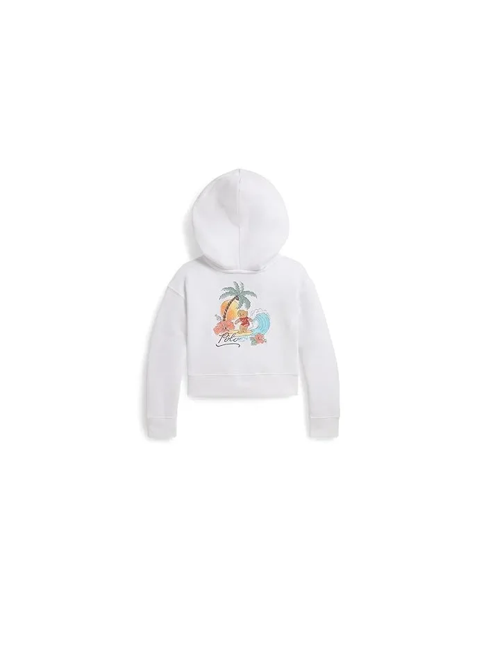 Худи Polo Ralph Lauren Kids Polo Bear Terry Boxy Full Zip — изображение 2 из 2, белый