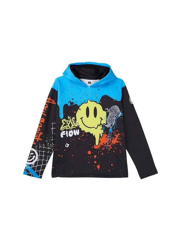 Худи с граффити принтом Youth Graffiti Lacrosse Flow Hoodie FLOW SOCIETY