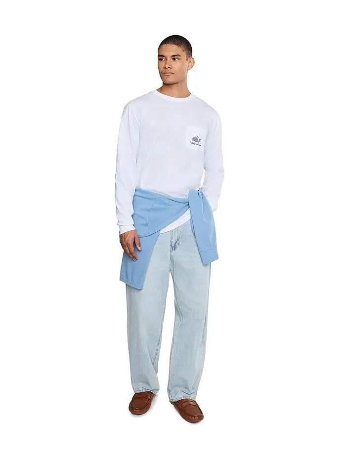 Лонгслив Golf Ball Whale Long Sleeve Tee Vineyard Vines — изображение 2 из 5, белый