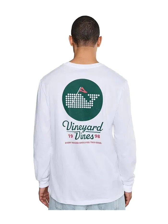 Лонгслив Golf Ball Whale Long Sleeve Tee Vineyard Vines — изображение 4 из 5, белый