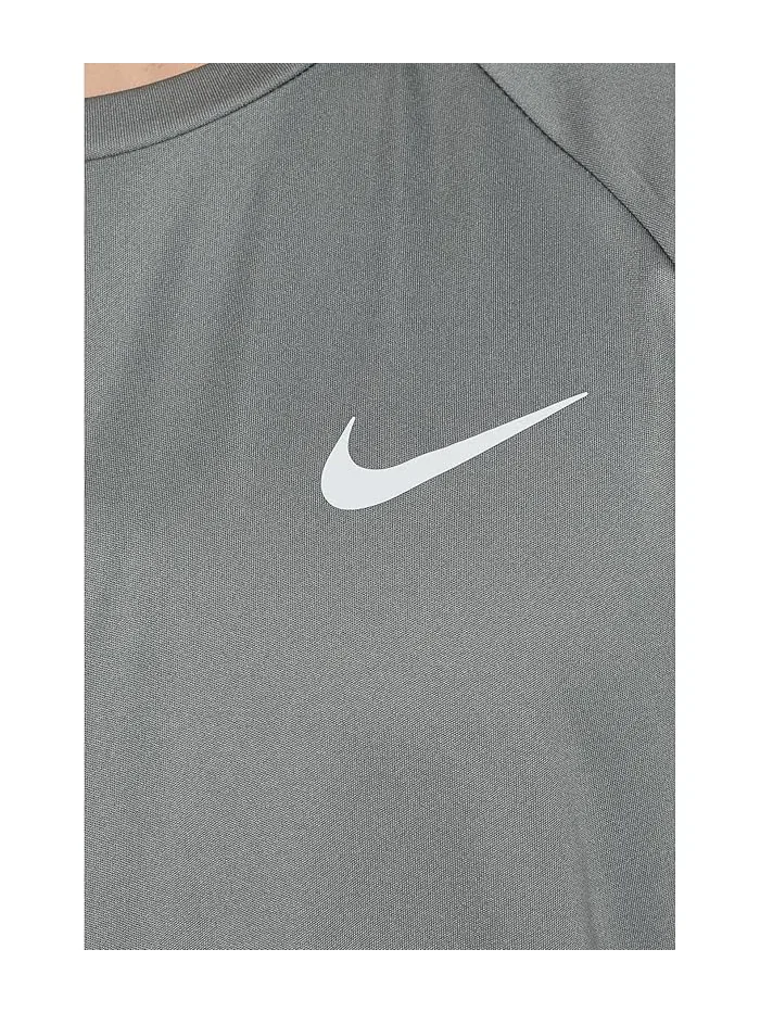 Плавательная футболка с защитой UPF 40+ Nike — изображение 5 из 5, серый
