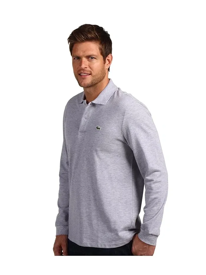 Поло Lacoste — изображение 2 из 4, серебристый серый