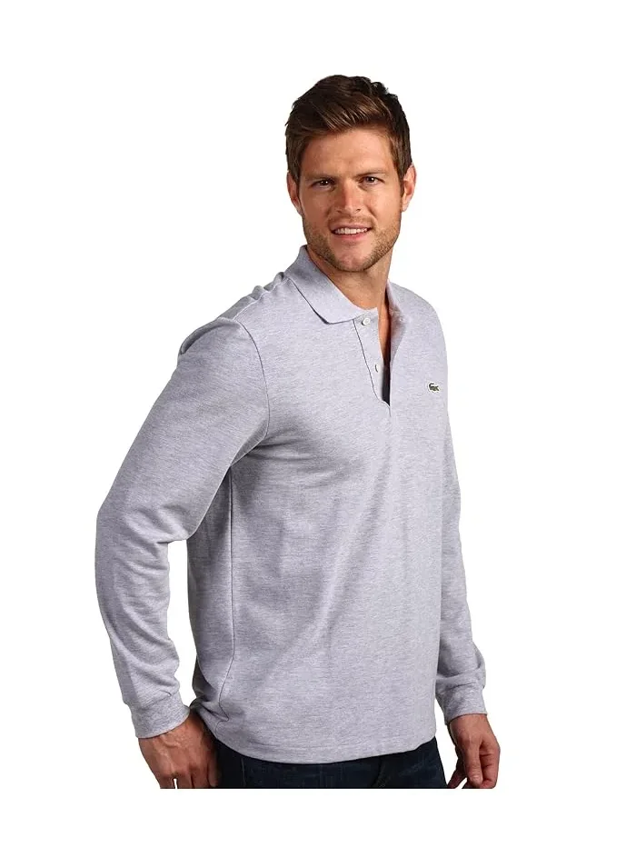 Поло Lacoste — изображение 4 из 4, серебристый серый
