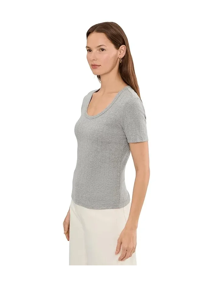 Футболка Cecile Crew Neck Tee Michael Stars — изображение 3 из 5, серый