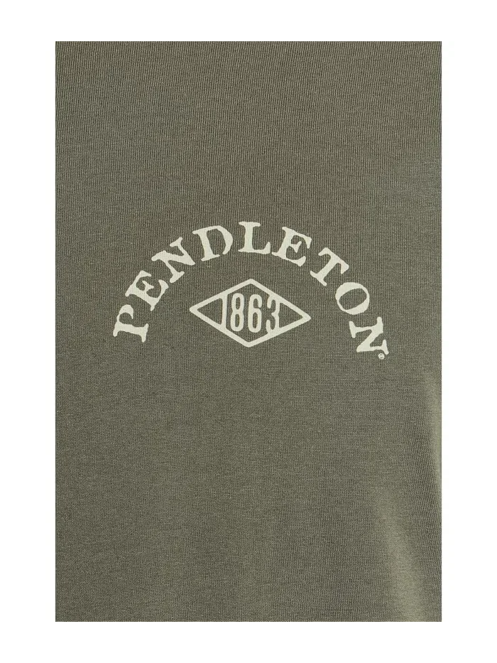 Футболка Pendleton American Western Graphic Tee — изображение 5 из 5, оливковый/слоновая кость