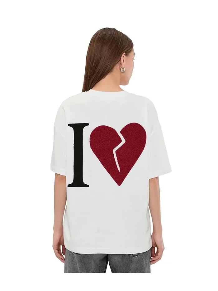 Футболка оверсайз Lover Etta Tee AllSaints — изображение 4 из 5, белый
