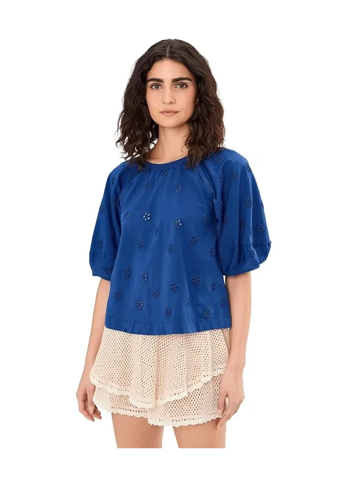 Футболка с кружевными вставками Jessie Free People