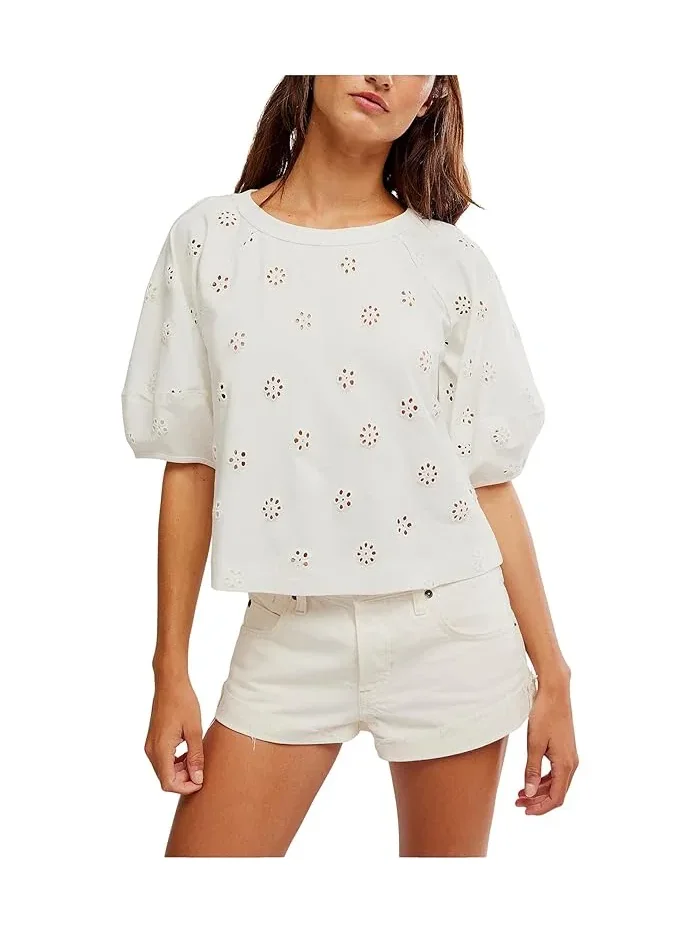 Футболка с кружевом Jessie Free People