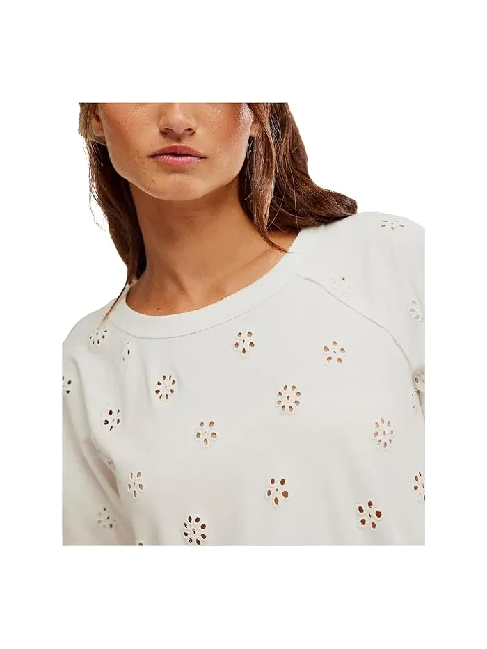 Футболка с кружевом Jessie Free People — изображение 5 из 5, белый