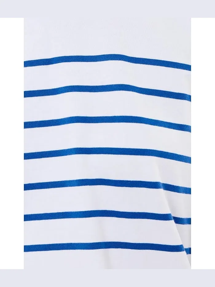 Футболка оверсайз Boxy Tee Stripe Madewell — изображение 5 из 5, синий